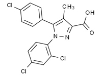 5-(4-氯苯基)-1-(2,4-二氯苯基)-4-甲基吡唑-3-羧酸，98% 